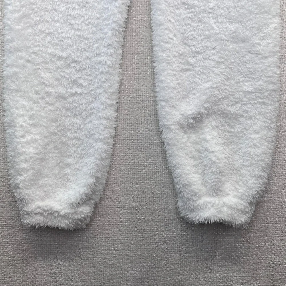Aritzia The Group Babaton Fuzzy Cozy Lounge Joggers‎ White Women's Size Small